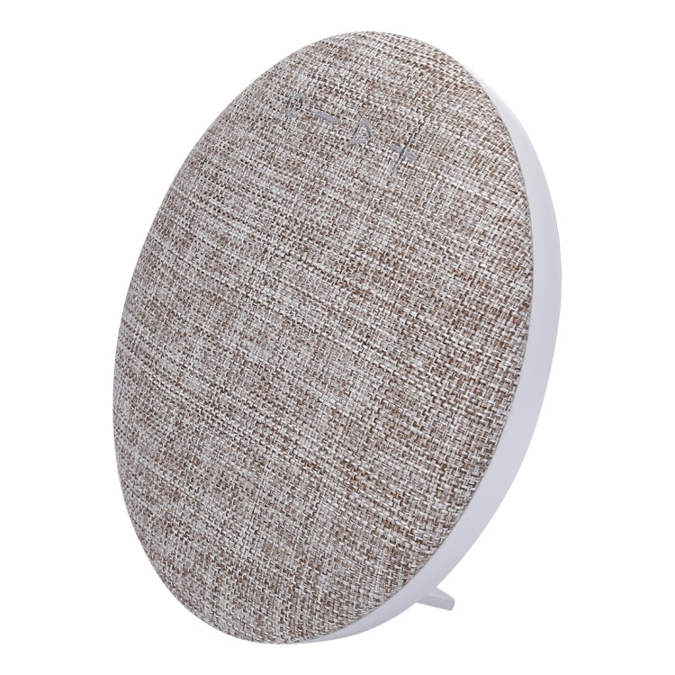 HDY-001 Portable Round Shaped Fabric Design Bluetooth Stereo Speaker, with Built-in MIC, Support Hands-free Calls & TF Card & AUX IN & FM, Bluetooth Distance: 10m