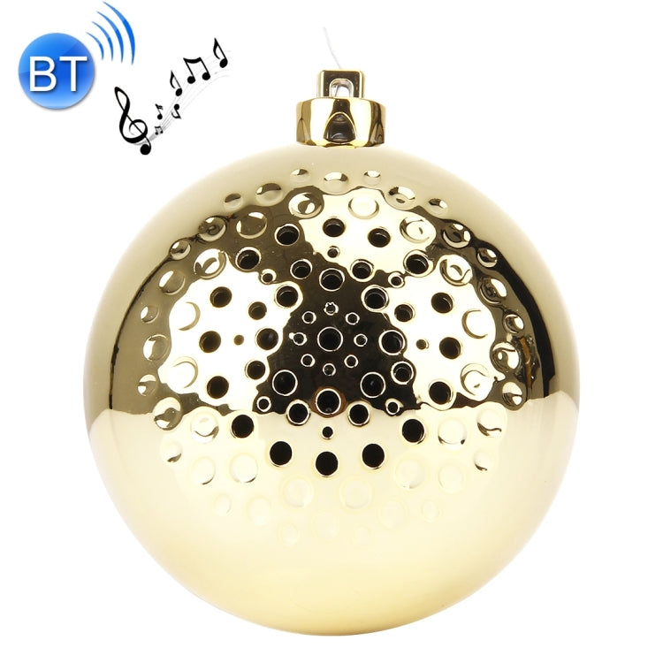 Lovely Hanging Circular Christmas Tree Tune Bluetooth Speaker Portable Wireless Stereo Subwoofer Audio Receiver, For iPhone, Galaxy, Sony, Lenovo, HTC, Huawei, Google, LG, Xiaomi, other Smartphones(Gold)