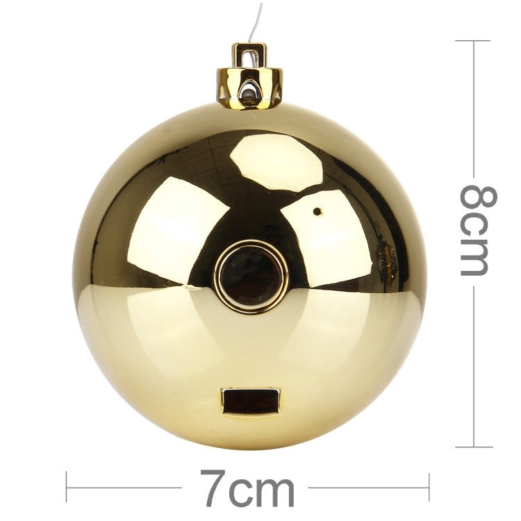 Lovely Hanging Circular Christmas Tree Tune Bluetooth Speaker Portable Wireless Stereo Subwoofer Audio Receiver, For iPhone, Galaxy, Sony, Lenovo, HTC, Huawei, Google, LG, Xiaomi, other Smartphones(Gold)