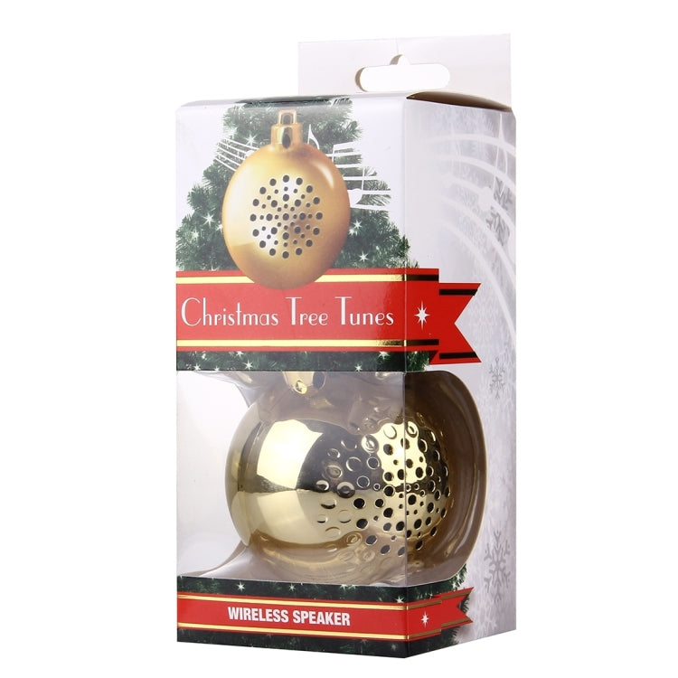 Lovely Hanging Circular Christmas Tree Tune Bluetooth Speaker Portable Wireless Stereo Subwoofer Audio Receiver, For iPhone, Galaxy, Sony, Lenovo, HTC, Huawei, Google, LG, Xiaomi, other Smartphones(Gold)