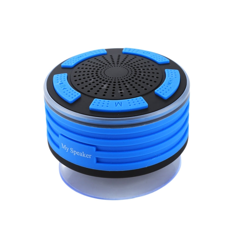 F013 Mini Portable IPX7 Waterproof Bluetooth V4.0 Stereo Speaker MP3 Player with Colorful LED Light & Suction Cup, Built-in Mic, Support FM Radio, Bluetooth Distance: 10m
