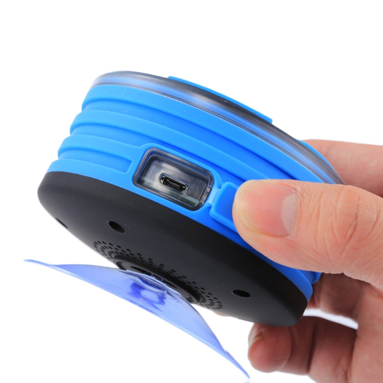 F013 Mini Portable IPX7 Waterproof Bluetooth V4.0 Stereo Speaker MP3 Player with Colorful LED Light & Suction Cup, Built-in Mic, Support FM Radio, Bluetooth Distance: 10m