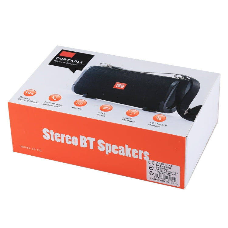 TG-123 Portable Bluetooth Speaker, With FM Radio Function Support Hands-free & TF Card & U Disk Play