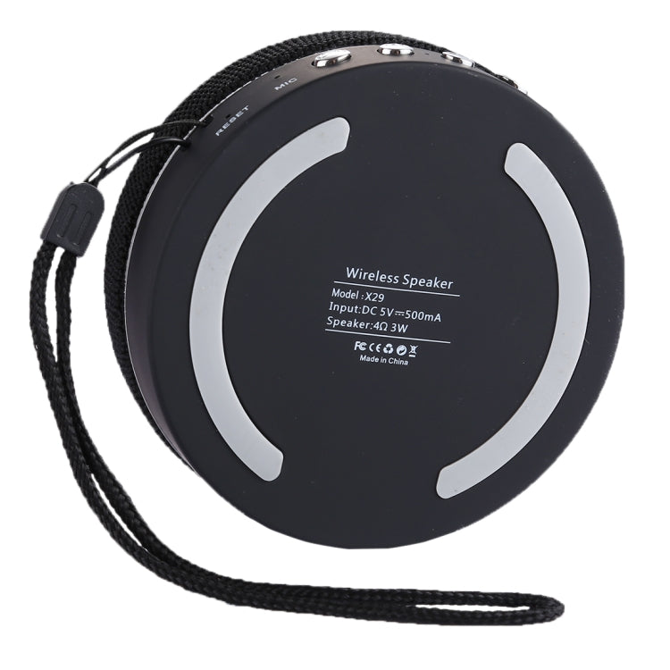 X29 Portable Bluetooth Speaker with Lanyard, Built-in Mic, Support TF Card / USB Output / FM / Hands-free Call