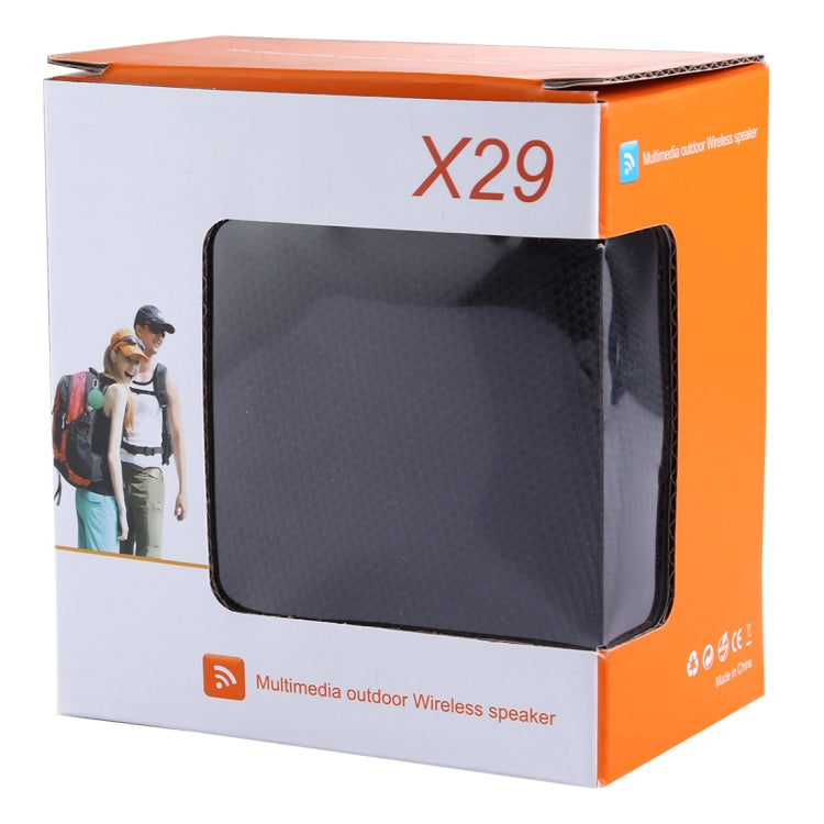 X29 Portable Bluetooth Speaker with Lanyard, Built-in Mic, Support TF Card / USB Output / FM / Hands-free Call