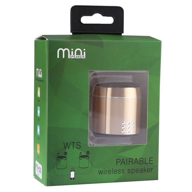 PTH-02 Portable True Wireless Stereo Mini Bluetooth Speaker with LED Indicator & Sling