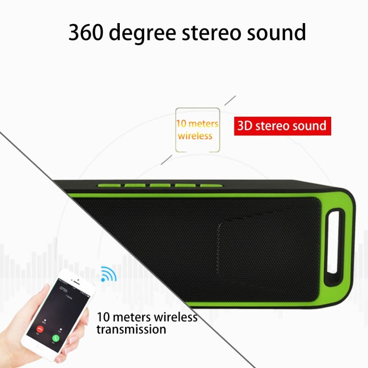 SC208 Multifunctional Card Music Playback Bluetooth Speaker, Support Handfree Call & TF Card & U-disk & AUX Audio & FM Function