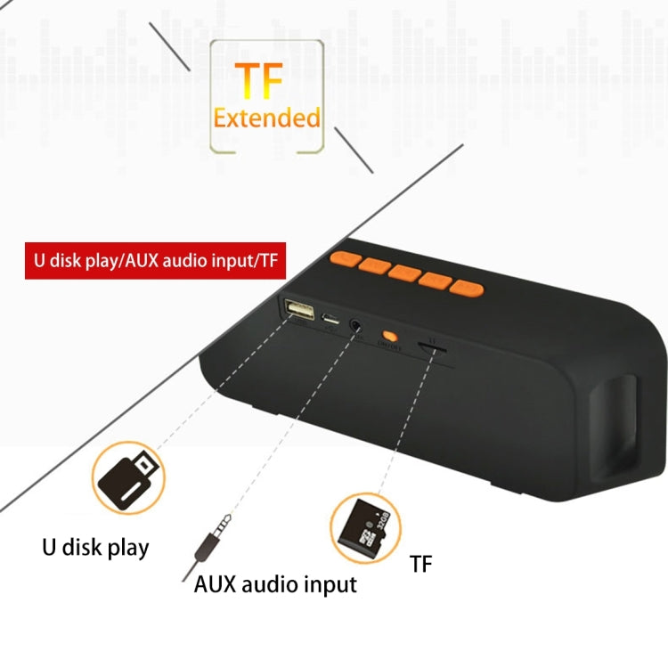 SC208 Multifunctional Card Music Playback Bluetooth Speaker, Support Handfree Call & TF Card & U-disk & AUX Audio & FM Function