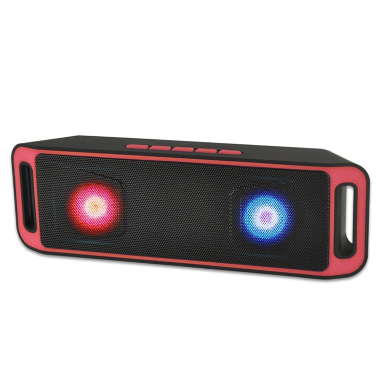 SC208L Multifunctional Card Music Playback Bluetooth Speaker , with Color Light, Support Handfree Call & TF Card & U-disk & AUX Audio & FM Function