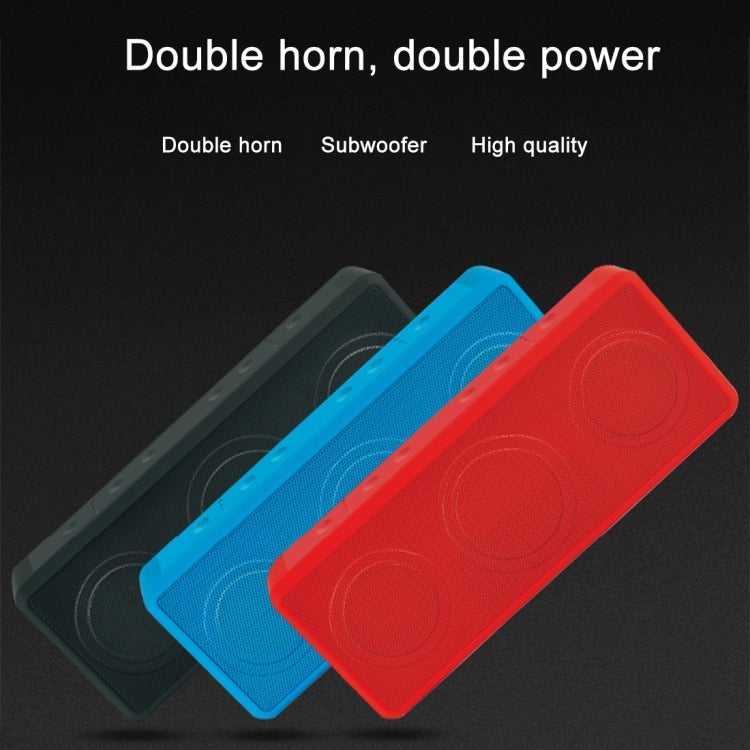 SC209 Multifunctional Card Music Playback Bluetooth Speaker, Support Handfree Call & TF Card & U-disk & AUX Audio & FM Function(Red)