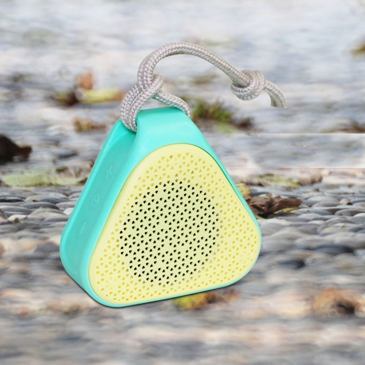 W-KING S2 Portable Bluetooth 4.1 Stereo Speaker, with Built-in MIC & Lanyard, Support Hands-free & Aux-in & TF Card & FM & MP3, Bluetooth Distance: 10m(Yellow)