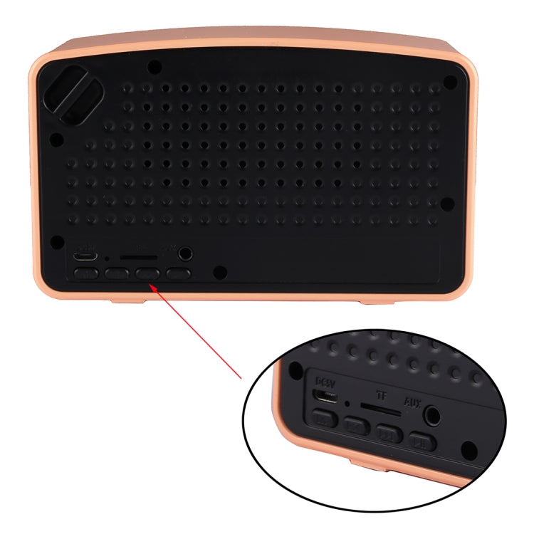 Portable Wireless Bluetooth V4.2 Stereo Speaker with Lanyard, Built-in MIC, Support Hands-free Calls & TF Card & AUX IN & FM, Bluetooth Distance: 10m