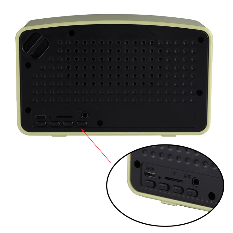 Portable Wireless Bluetooth V4.2 Stereo Speaker with Lanyard, Built-in MIC, Support Hands-free Calls & TF Card & AUX IN & FM, Bluetooth Distance: 10m