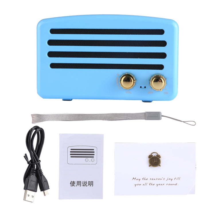 Portable Wireless Bluetooth V4.2 Stereo Speaker with Lanyard, Built-in MIC, Support Hands-free Calls & TF Card & AUX IN & FM, Bluetooth Distance: 10m