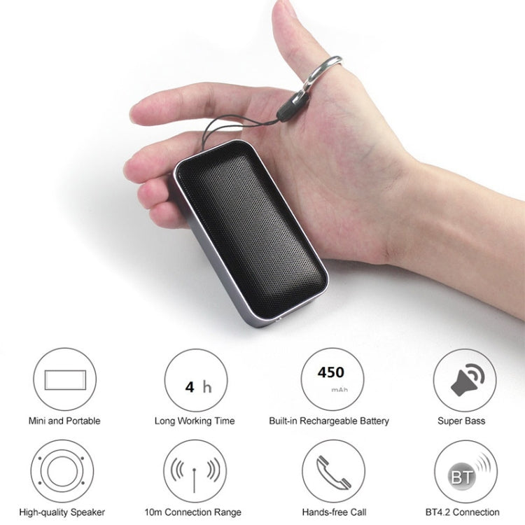 BT207 Portable Wireless Ultra-thin Bluetooth Speaker Mini Audio