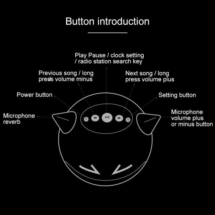 M8 Multi-function Demon Style Bluetooth Speaker