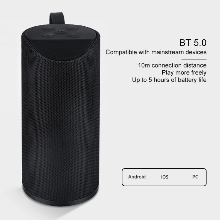 113 Mobile Phone Fabric Bluetooth Speaker, Support Hands-free Call & FM & U Disk & 32GB TF Card & AUX