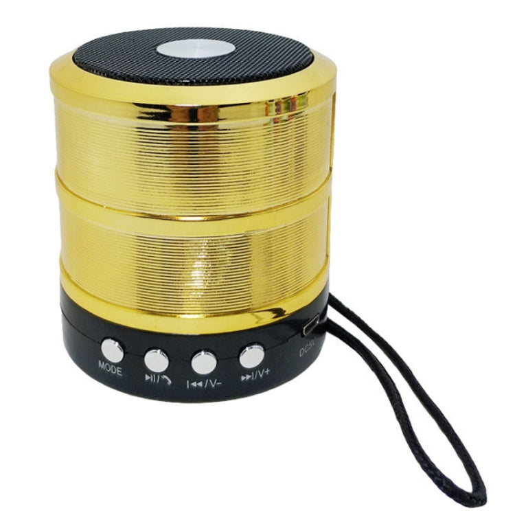 WS-887 Bluetooth Speaker with Lanyard, Support Hands-free Call & FM & U Disk & TF Card & AUX