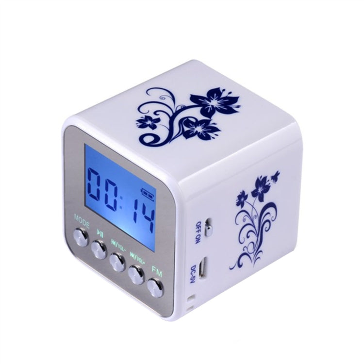 NiZHi TT-032A Multifunctional Card Music Playback Speaker, with LCD Display & Color Light, Support TF Card & AUX Line In and Out & FM & Alarm Clock and Display Time Function