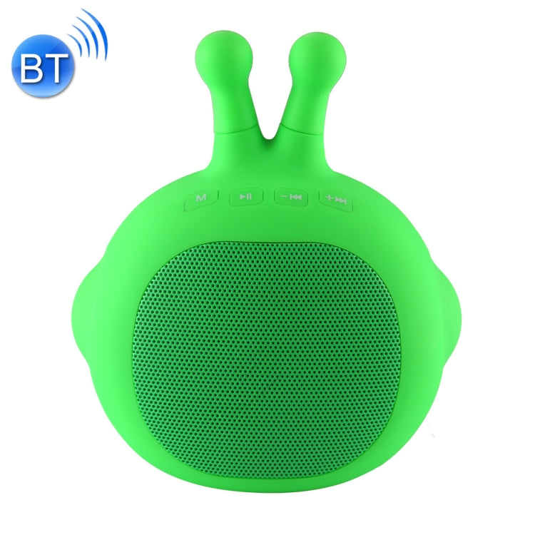 Portable Stereo Music Wireless Bluetooth Speaker, Built-in MIC & 3.5mm Audio Cable, Support Hands-free Calls & TF Card, Bluetooth Distance: 10m (Green)