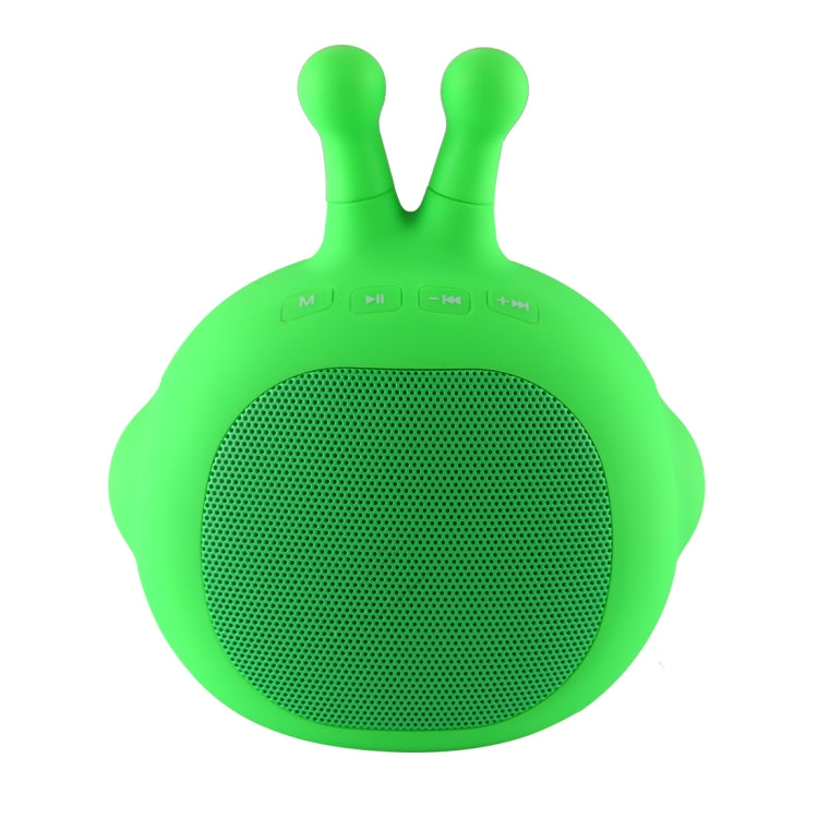 Portable Stereo Music Wireless Bluetooth Speaker, Built-in MIC & 3.5mm Audio Cable, Support Hands-free Calls & TF Card, Bluetooth Distance: 10m (Green)