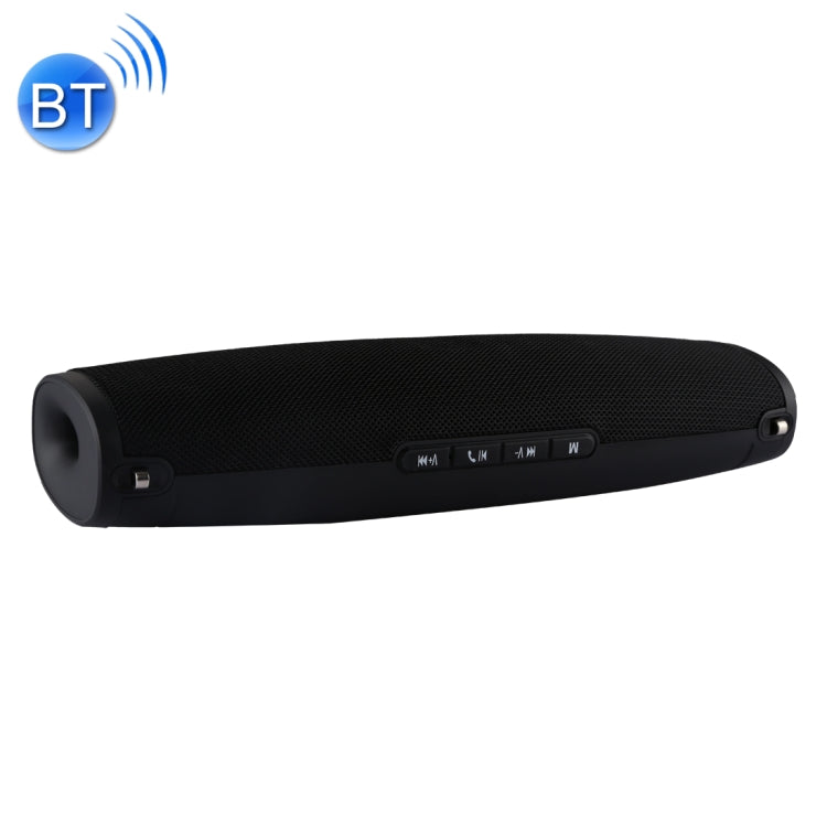 E9 Portable Waterproof Stereo Music Wireless Sports Bluetooth Speaker Mini TV with Strap, Built-in MIC, Support Hands-free Calls & TF Card & AUX Audio, Bluetooth Distance: 10m (Black)