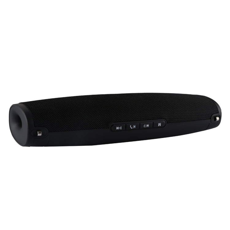 E9 Portable Waterproof Stereo Music Wireless Sports Bluetooth Speaker Mini TV with Strap, Built-in MIC, Support Hands-free Calls & TF Card & AUX Audio, Bluetooth Distance: 10m (Black)