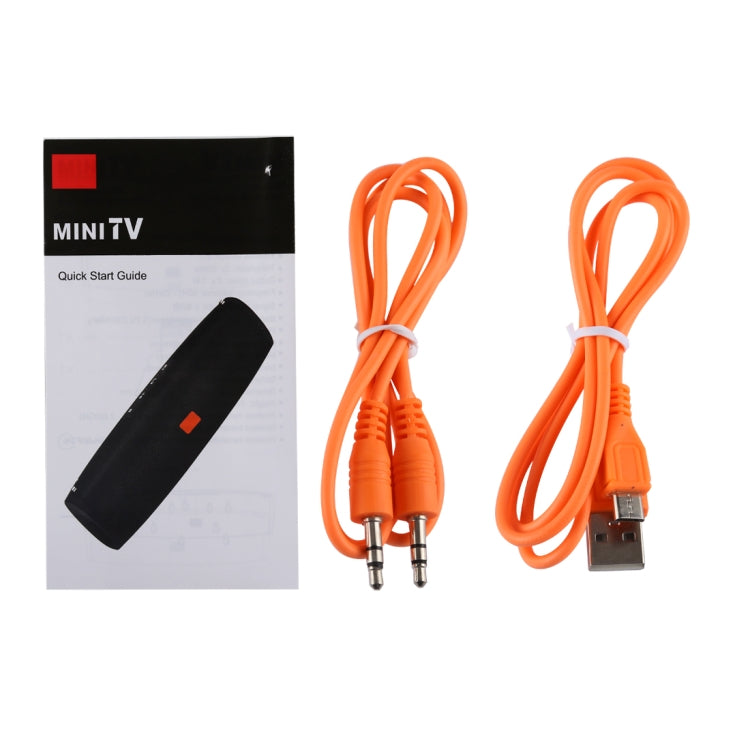 E9 Portable Waterproof Stereo Music Wireless Sports Bluetooth Speaker Mini TV with Strap, Built-in MIC, Support Hands-free Calls & TF Card & AUX Audio, Bluetooth Distance: 10m (Black)