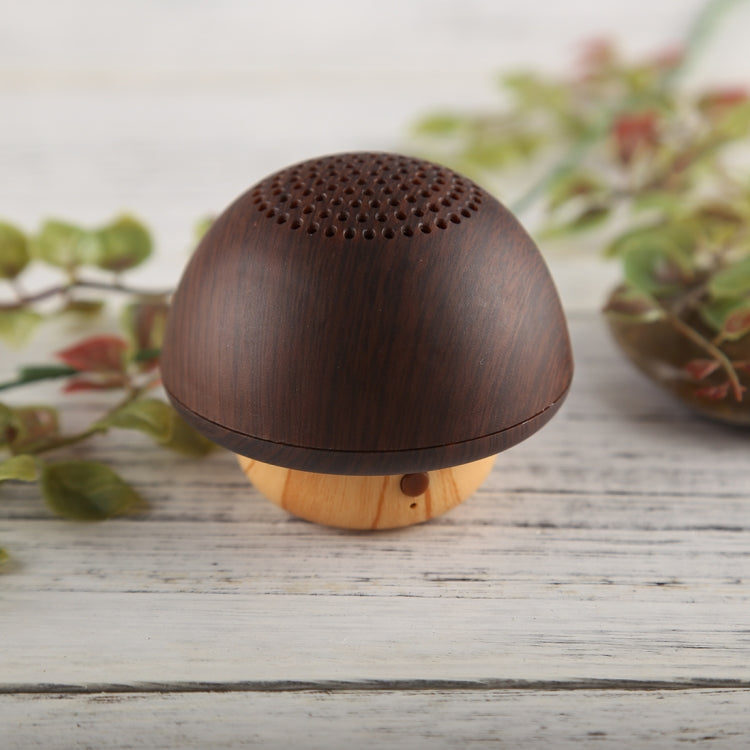 PC-1 Mini Portable Mushroom Shape Wood Wireless Bluetooth Stereo Speaker with Rope, For Mobile Phones / Tablets / Laptops, Support Hands-free Calls & A2DP / AVRCP / HFP / HSP, Bluetooth Distance: 10m