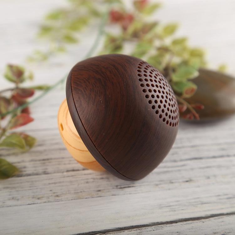PC-1 Mini Portable Mushroom Shape Wood Wireless Bluetooth Stereo Speaker with Rope, For Mobile Phones / Tablets / Laptops, Support Hands-free Calls & A2DP / AVRCP / HFP / HSP, Bluetooth Distance: 10m