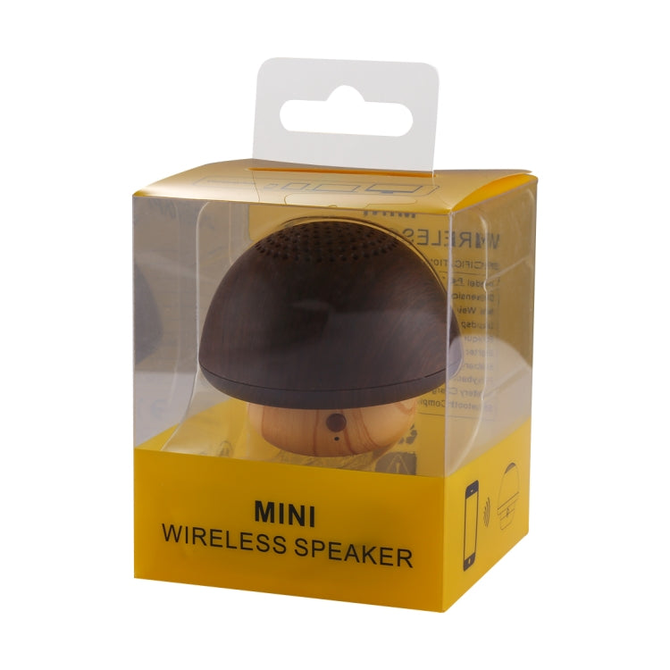 PC-1 Mini Portable Mushroom Shape Wood Wireless Bluetooth Stereo Speaker with Rope, For Mobile Phones / Tablets / Laptops, Support Hands-free Calls & A2DP / AVRCP / HFP / HSP, Bluetooth Distance: 10m