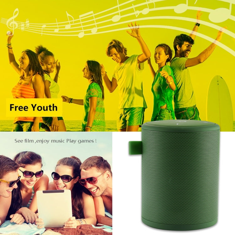 T2 mini Portable Water Resistant Wireless Bluetooth V4.1+EDR Stereo Speaker with Hook, For Mobile Phones / Tablets / Laptops, Built-in Microphone, Support TF Card & FM Tuner, Bluetooth Distance: 10m