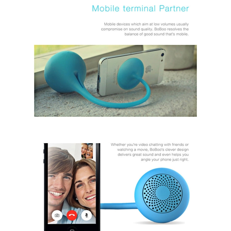 Boboo Flexible Portable Wireless Bluetooth Speaker, with Suction Cup