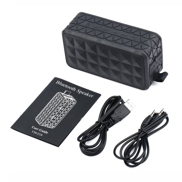Z18 3ATM Waterproof Bluetooth Speaker with Hanging Hook, Support Hands-free Calls & TF Card & AUX(Black)