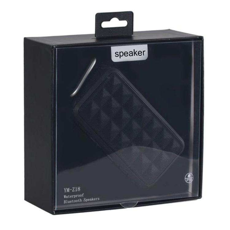 Z18 3ATM Waterproof Bluetooth Speaker with Hanging Hook, Support Hands-free Calls & TF Card & AUX(Black)