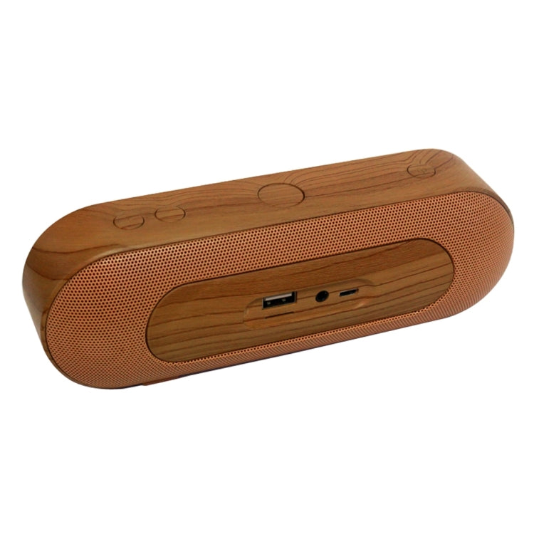 Z3 Mini Portable Wood Grain Pattern Bluetooth Stereo Speaker, with MIC, Support Hands-free Calls & TF Card & AUX, Bluetooth Distance: 10m