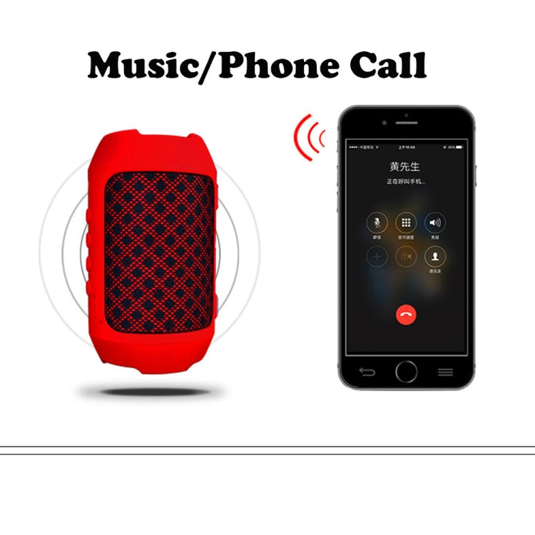 Portable Outdoor Riding Bluetooth Stereo Speaker, with Built-in MIC, Support Hands-free Calls & TF Card & AUX IN, Bluetooth Distance: 10m