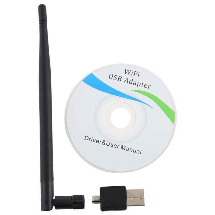LV-UW02RK-5DB USB 2.0 150Mbps 2.4GHz WiFi Wireless Adapter + Antenna