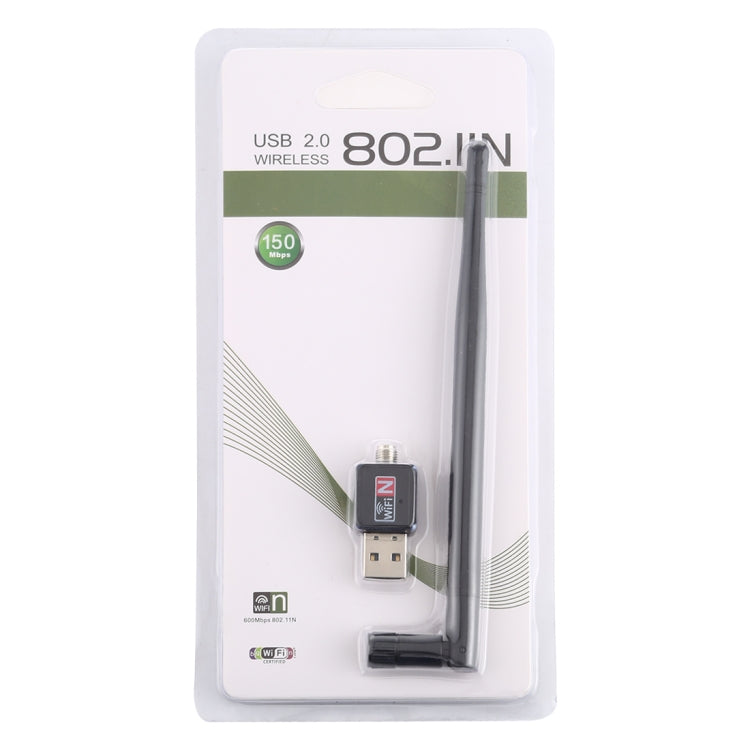 LV-UW02RK-5DB USB 2.0 150Mbps 2.4GHz WiFi Wireless Adapter + Antenna