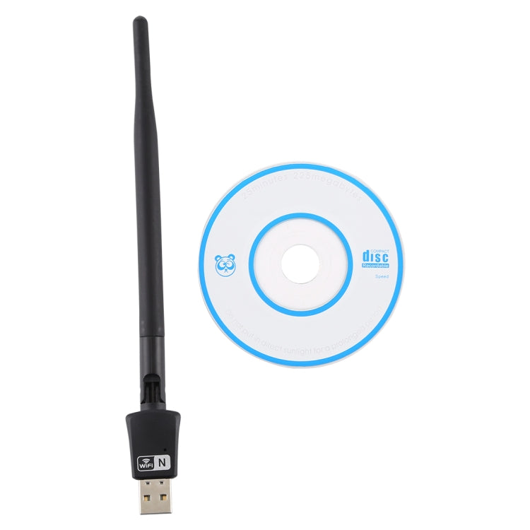 LV-UW10-5db USB 2.0 150Mbps 2.4GHz WiFi Wireless Adapter + Antenna