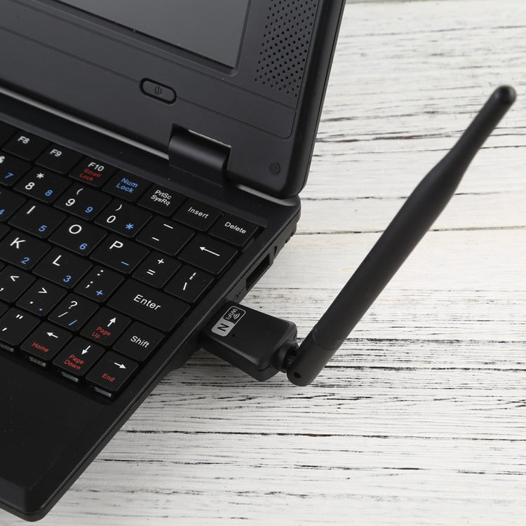 LV-UW10-5db USB 2.0 150Mbps 2.4GHz WiFi Wireless Adapter + Antenna