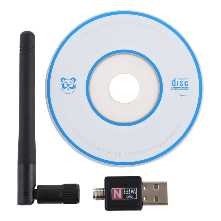LV-UW02RK-2DB USB 2.0 150Mbps 2.4GHz WiFi Wireless Adapter + Antenna