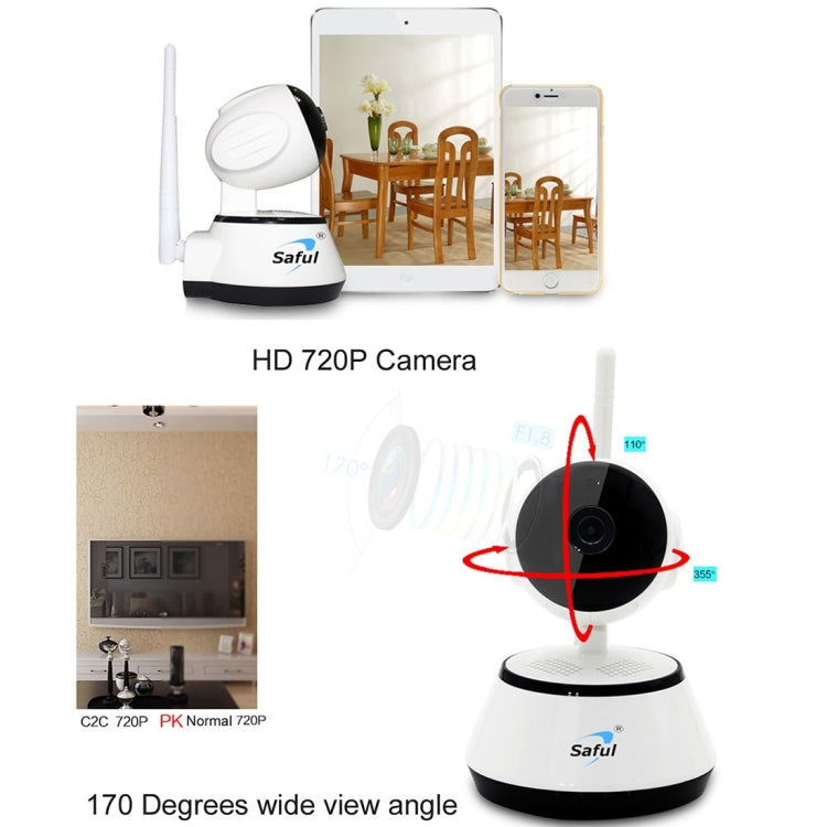 TS-IP700 1/3 inch IR-CUT PTZ WiFi Intelligent IP Camera, Support Night Vision / Motion Detection