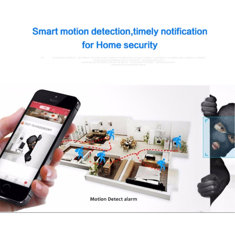 EC19 5V 1A 1080P 90 Degree Wide Angle Lens Smart WIFI Monitor Camera, Support Night Vision & TF Card Expansion Storage