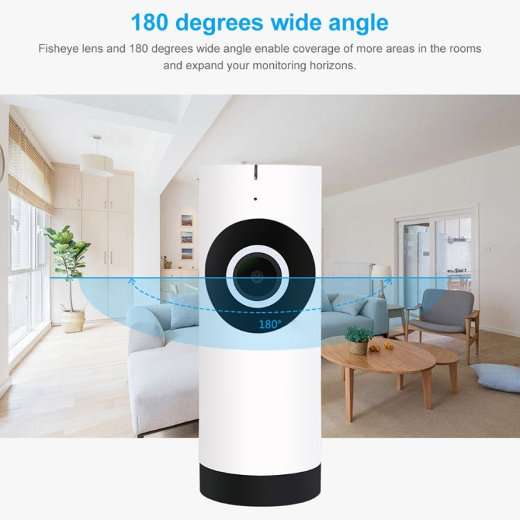 FV-A1801-720P 1.0MP 720P HD 180 Degrees Wide Angle WiFi Security IP Camera, Support Infrared Night Vision / Motion Detection / TF Card, EU Plug