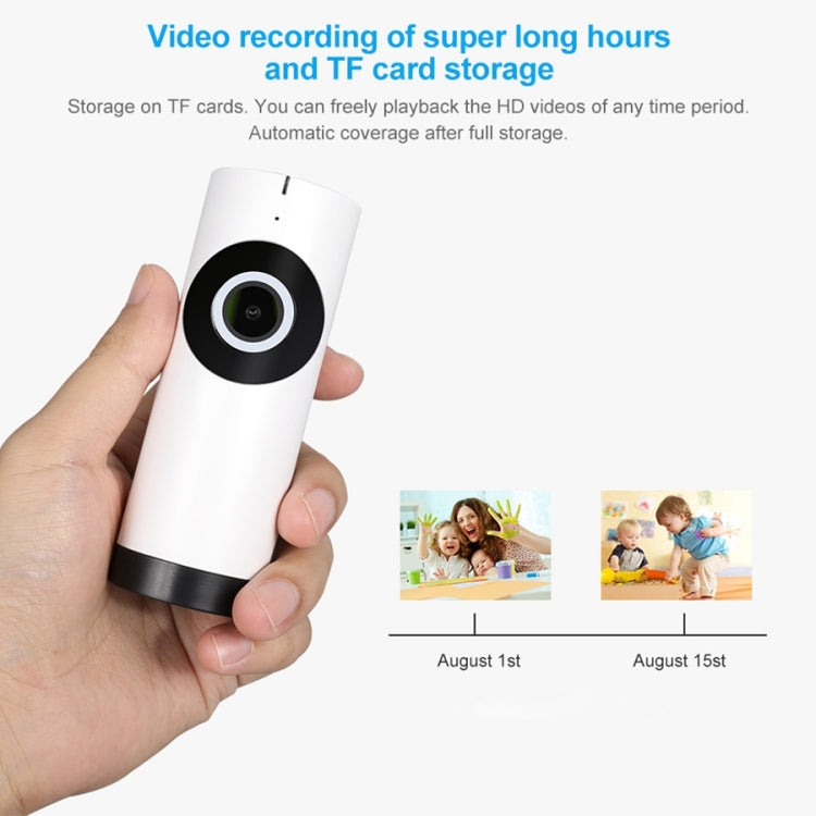 FV-A1801-720P 1.0MP 720P HD 180 Degrees Wide Angle WiFi Security IP Camera, Support Infrared Night Vision / Motion Detection / TF Card, EU Plug