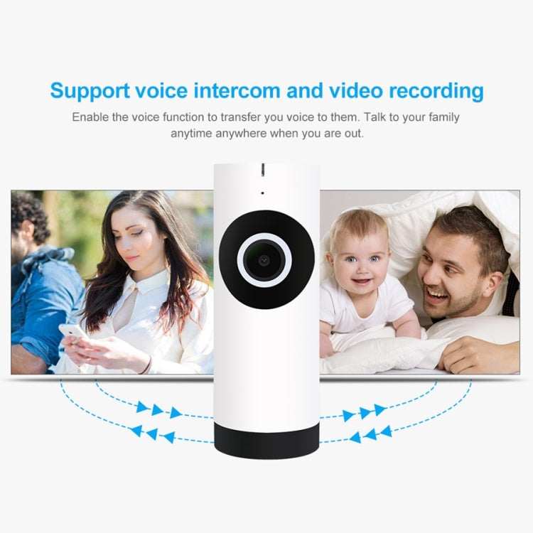 FV-A1801-720P 1.0MP 720P HD 180 Degrees Wide Angle WiFi Security IP Camera, Support Infrared Night Vision / Motion Detection / TF Card, EU Plug