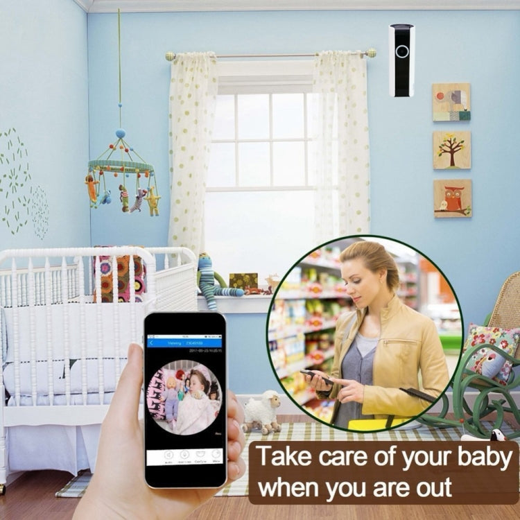 FV-A1802-720P 1.0MP 720P HD 180 Degrees Wide Angle WiFi Security IP Camera, Support Motion Detection / TF Card, EU Plug