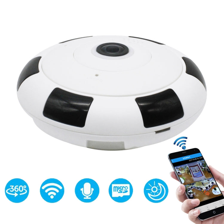 FV-G3602B-1080PH 2.0MP 1080P HD 360 Degrees Wide Angle WiFi Security IP Camera, Support Infrared Night Vision / TF Card, EU Plug