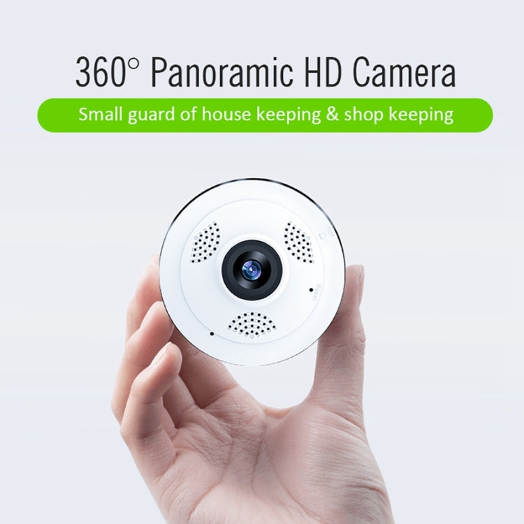 FV-G3607B-1080PH 2.0MP 1080P HD 360 Degrees Wide Angle WiFi Security IP Camera, Support Infrared Night Vision / Motion Detection / TF Card, EU Plug